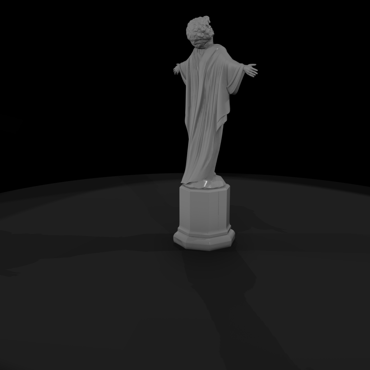 Art Deco Draped Female Statue — & Displays