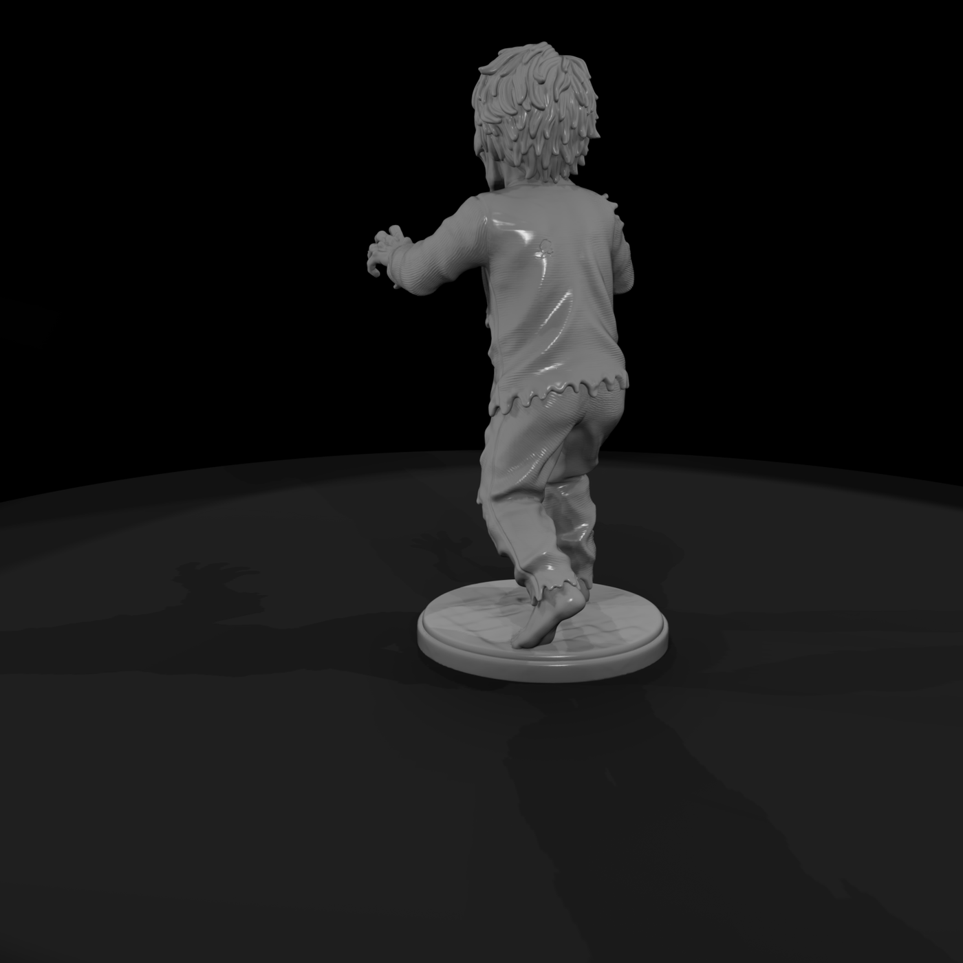 Zombie Toddler in Pajamas