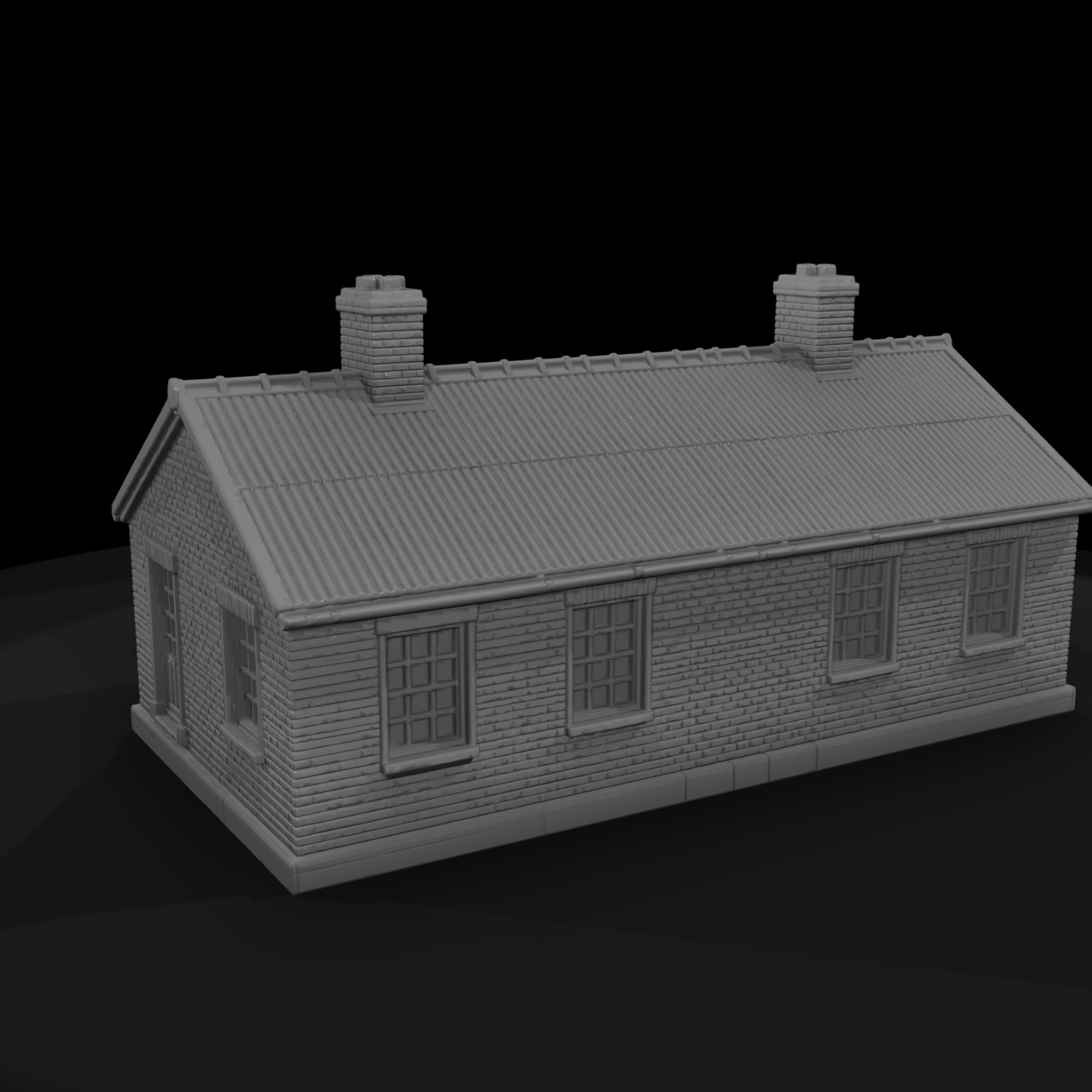 Mil 130 Ww2 England Officers Mess Hut