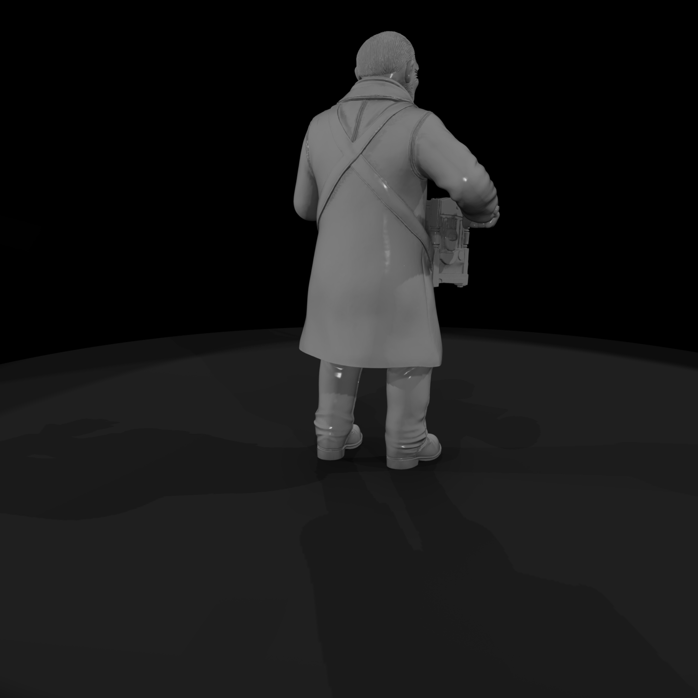 Stylized Street Organ Grinder