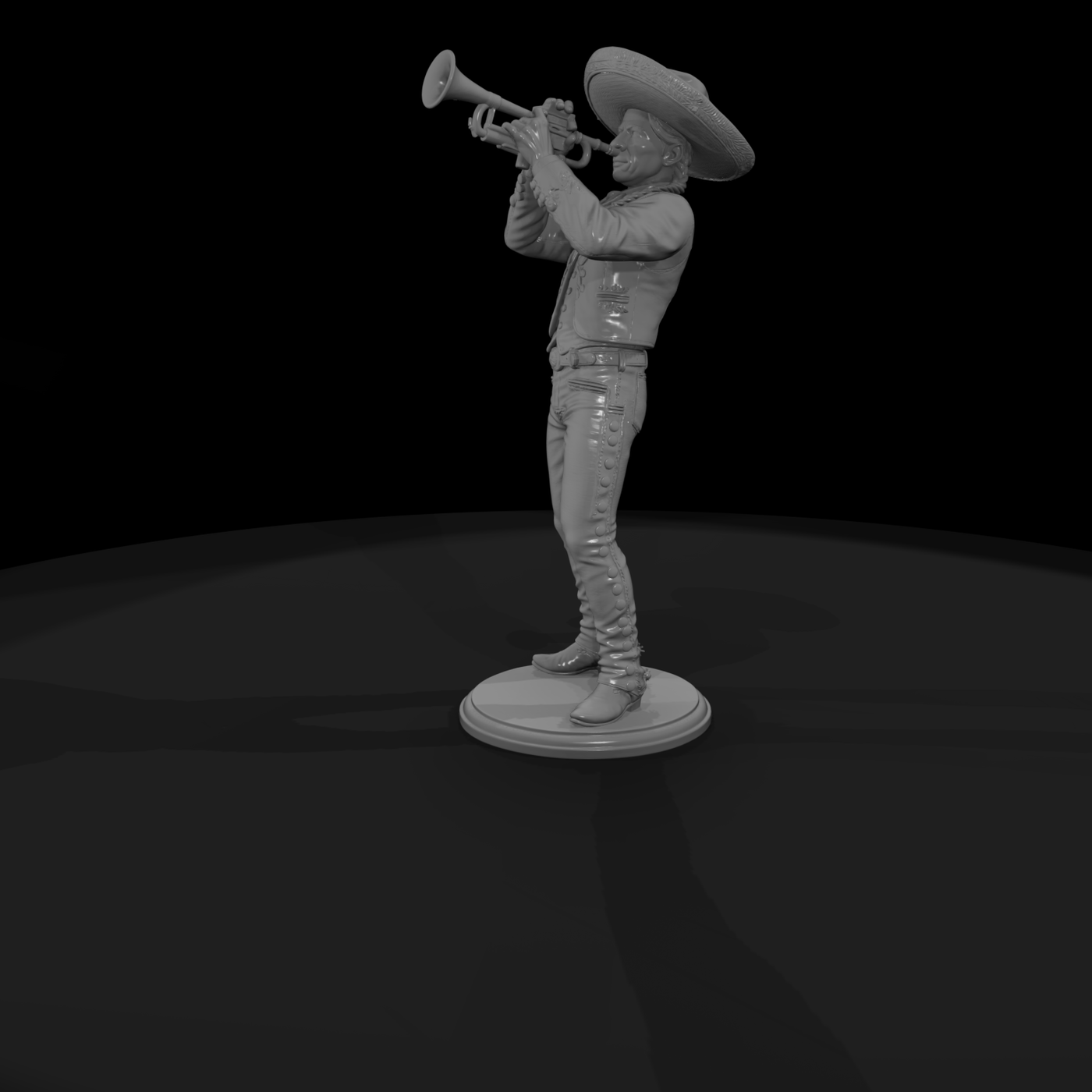 Poparc 0189 Mariachi Trumpeter Alternate Pose