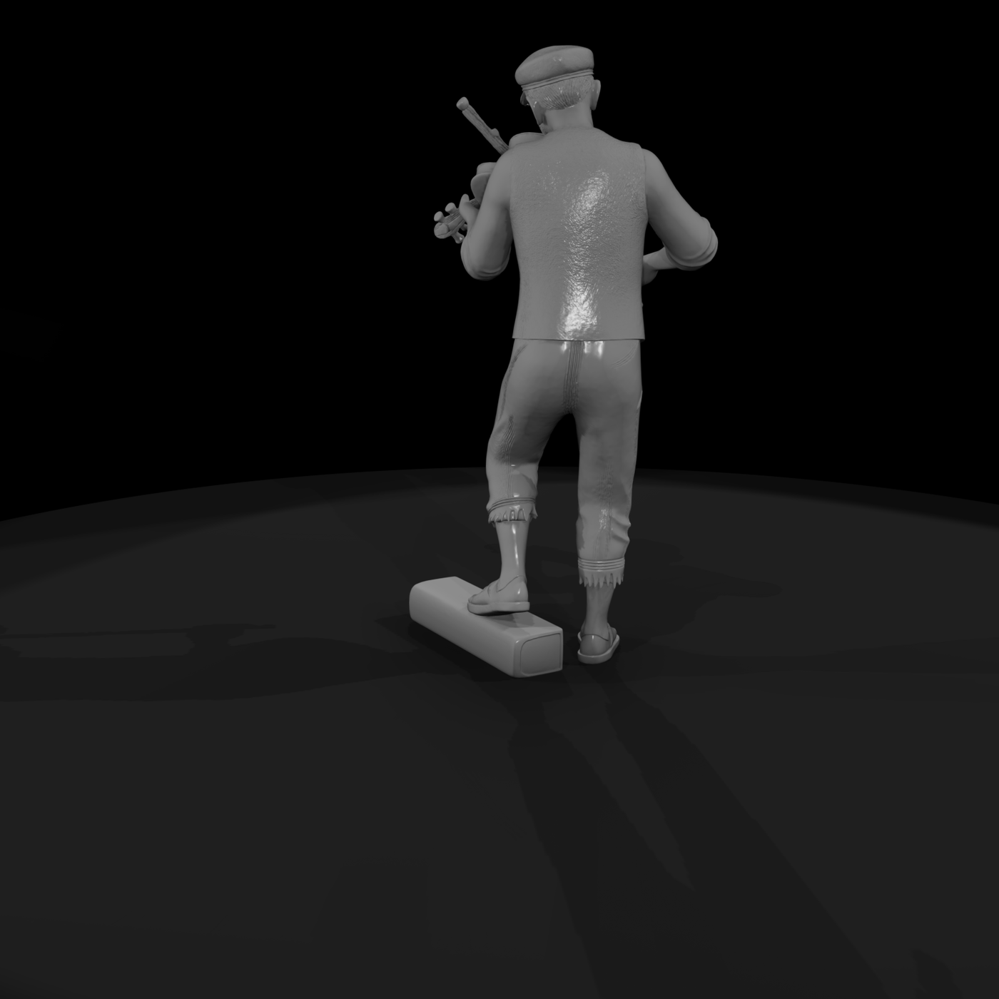 Stylized Street Violinist