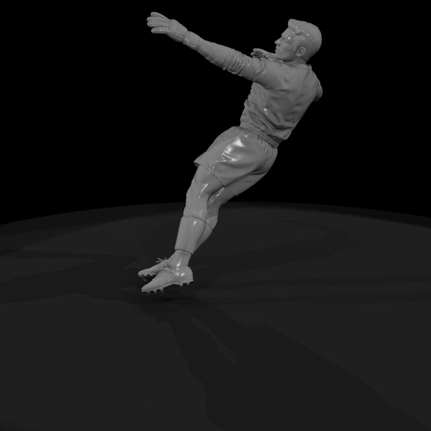 0072 Sports Soccer Goalkeeper Dive