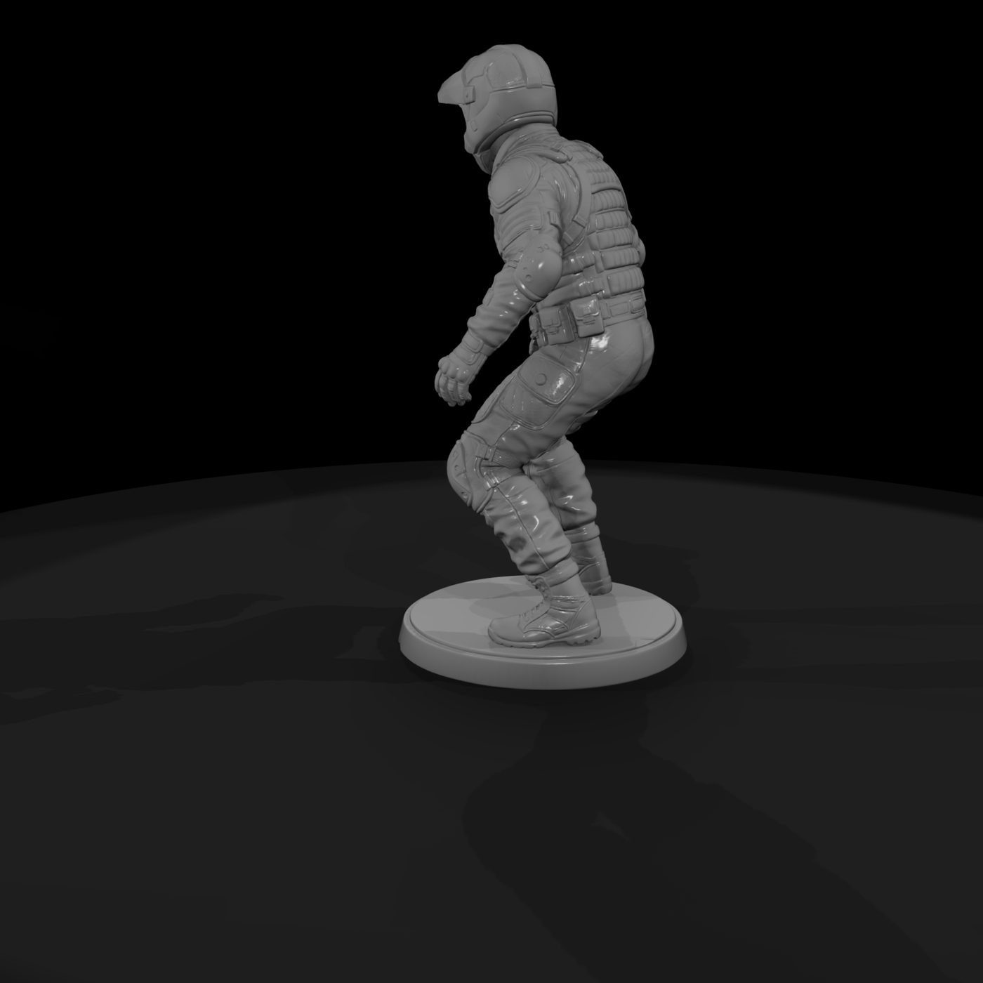 Stunt Performer in Padded Suit