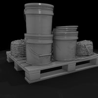 industrial-pallet-kit-with-buckets-coils-toolbox-diorama-688915 — thumbnail 6