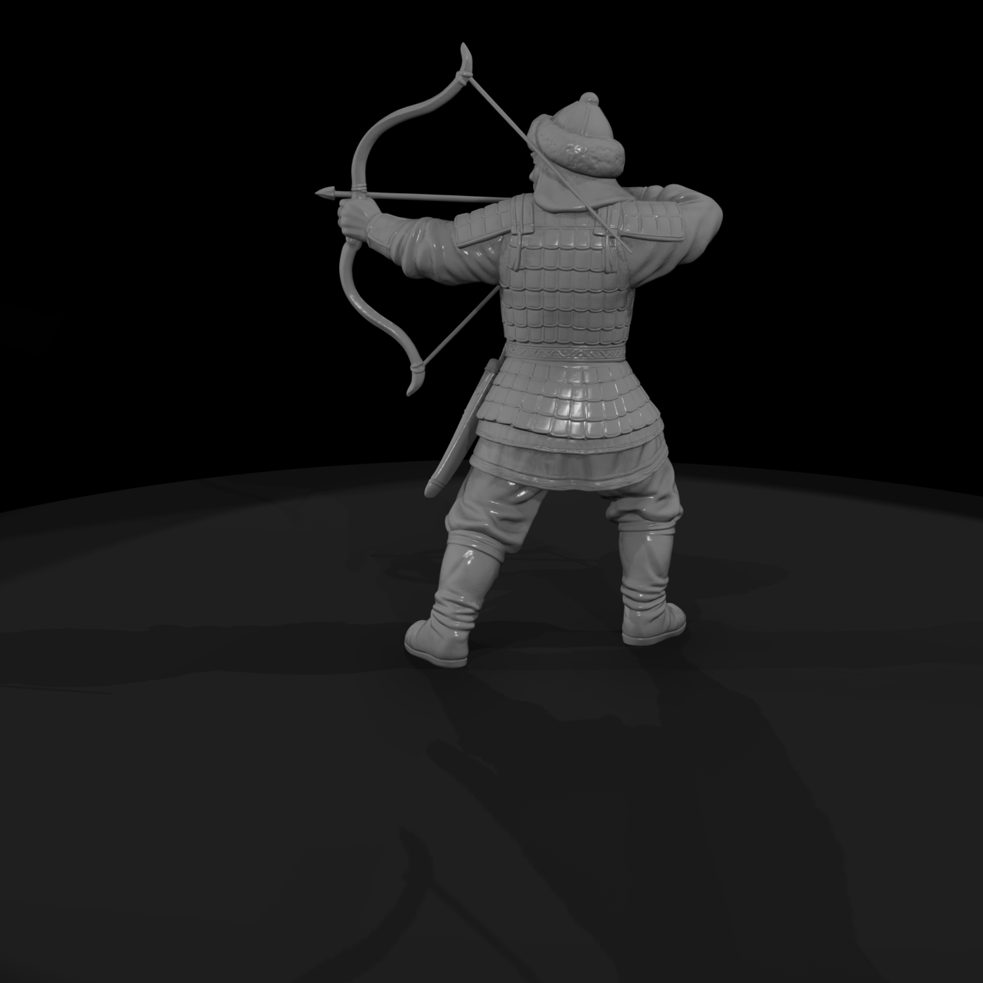 Hist 0228 Mongol Horse Archer Miniature Figure
