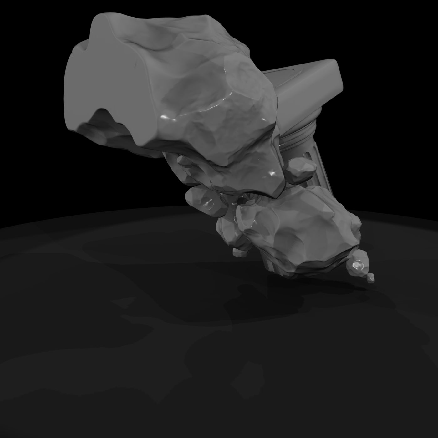 broken-classical-column-fragment-with-rubble-245338