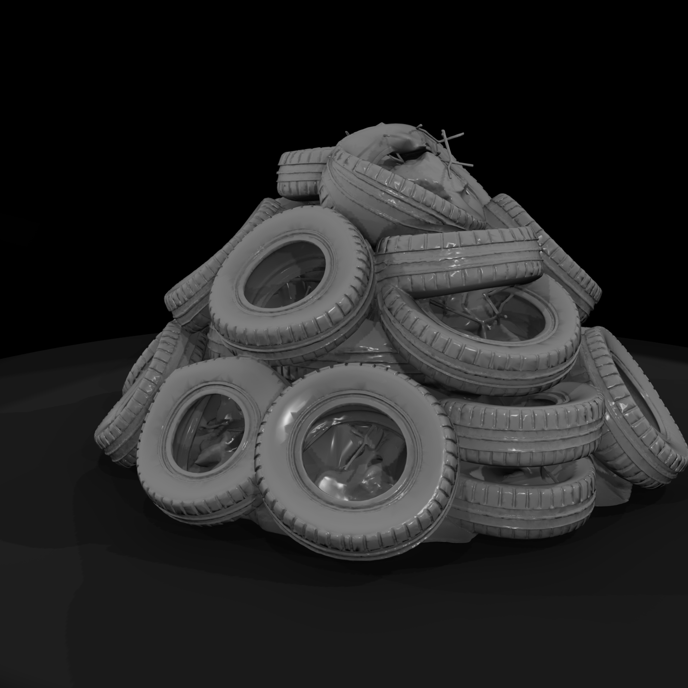 Scrap Tire Pile