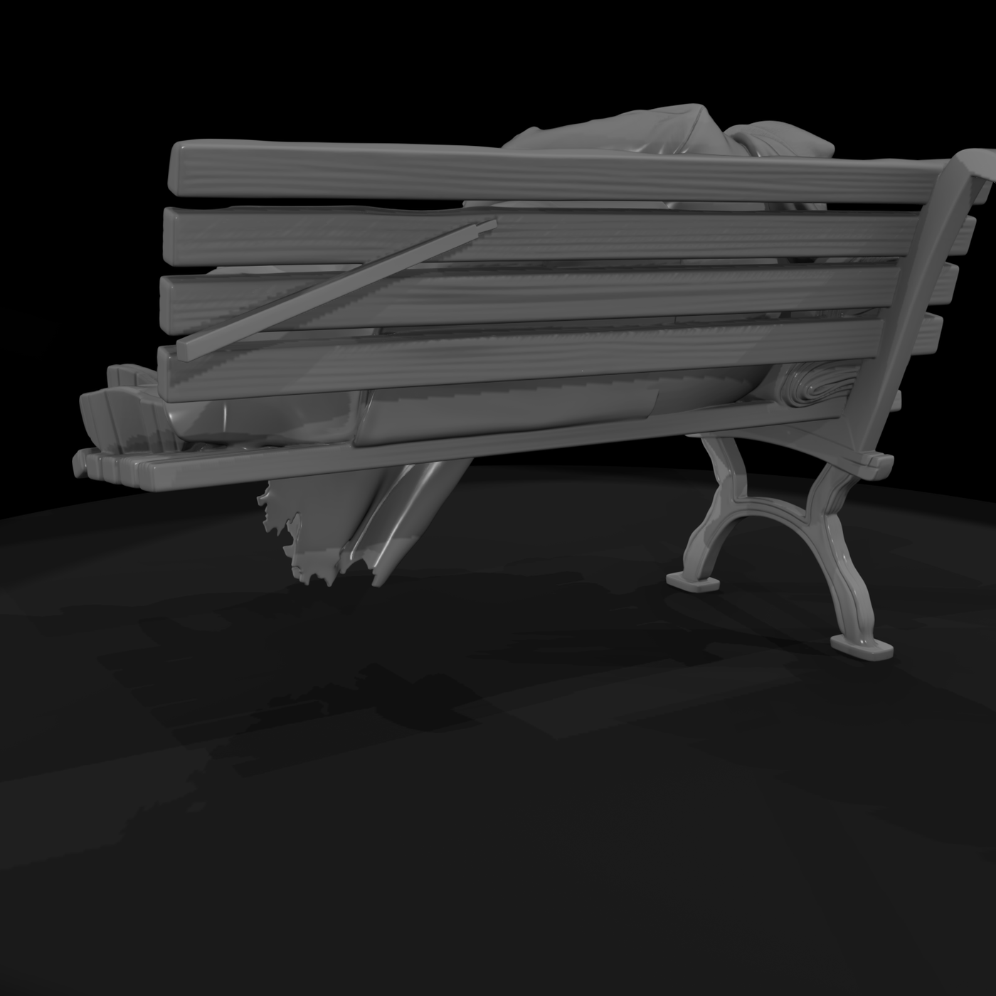 Vag 041 1980S Park Bench Sleeper