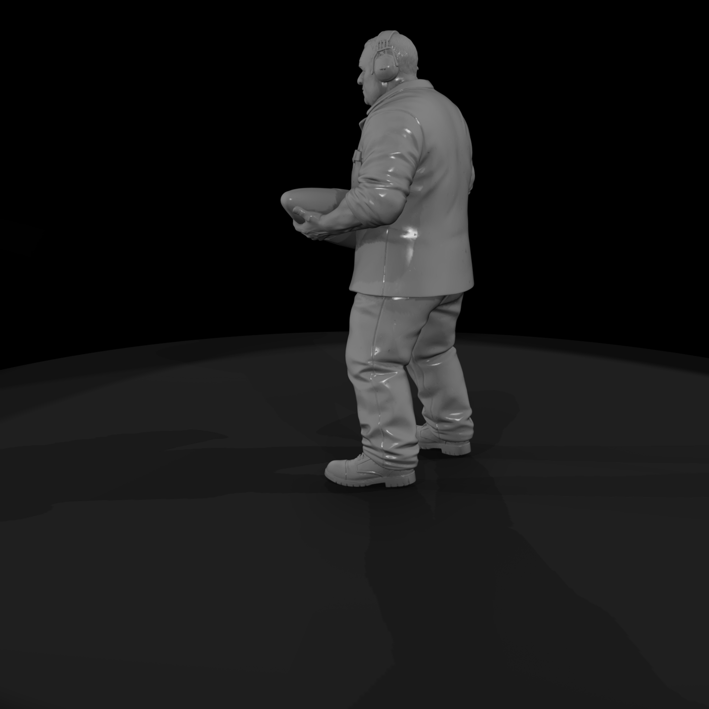 Artillery Loader Carrying a Shell