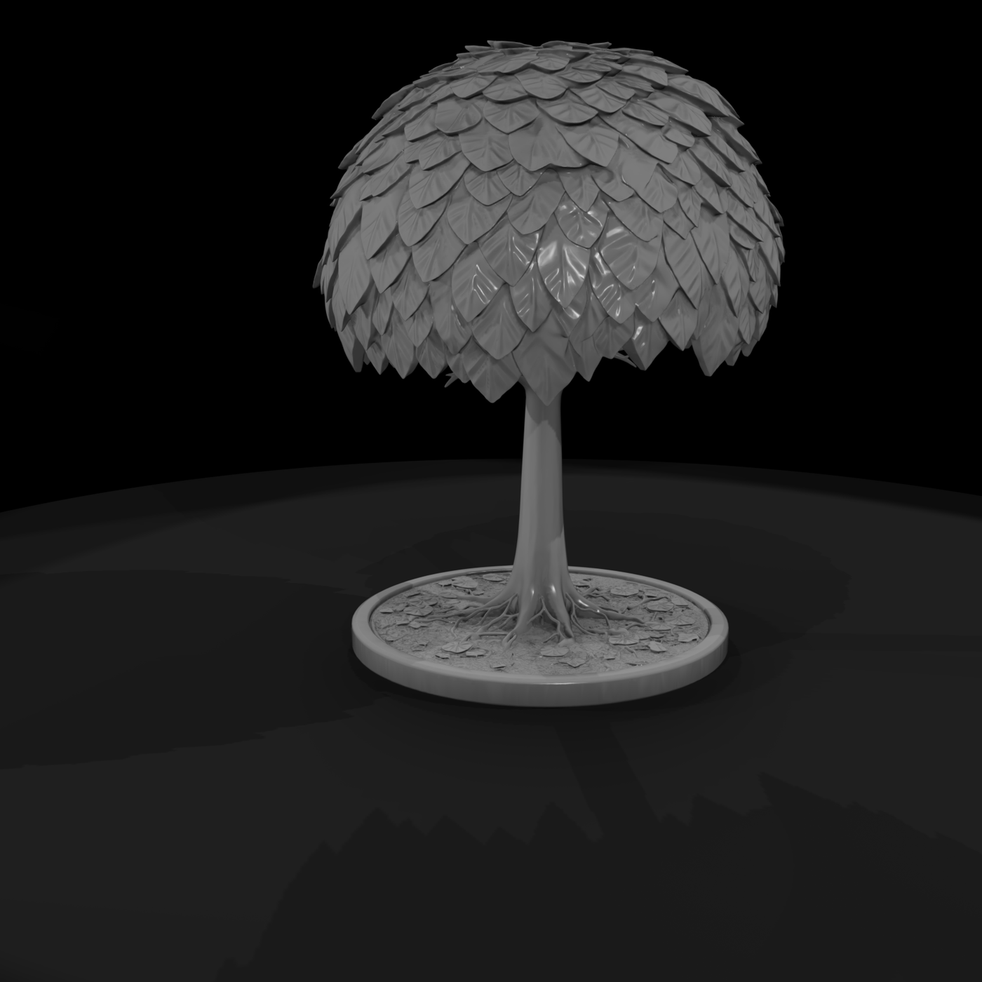 Stylized Round-Canopy Tree