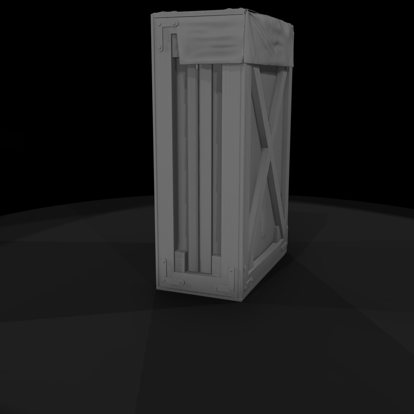 Industrial Wooden Cargo Crate