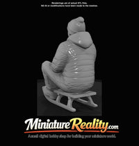 winter-skier-adult-man-on-wooden-sled — thumbnail 5