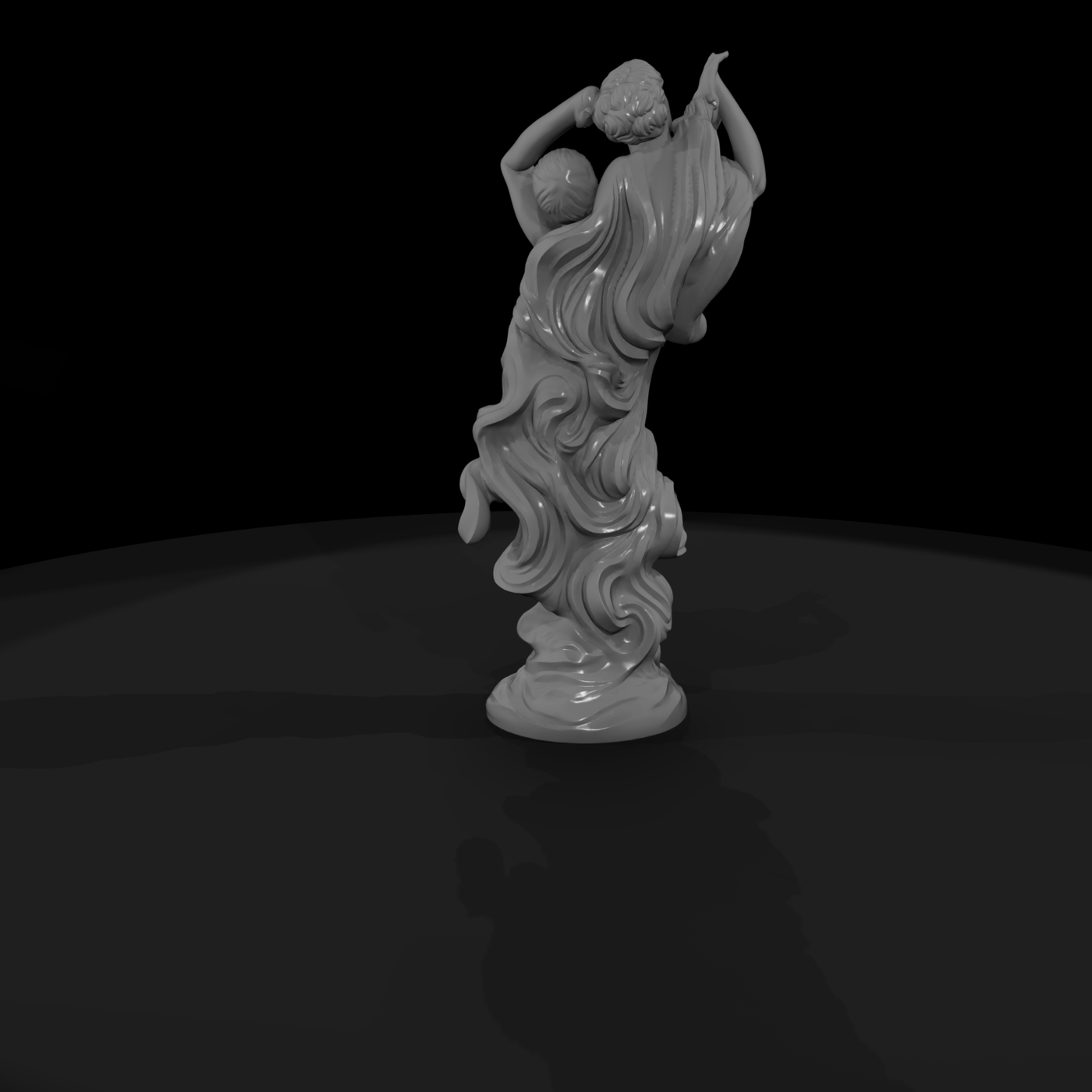 Neoclassical Dancing Couple Sculpture