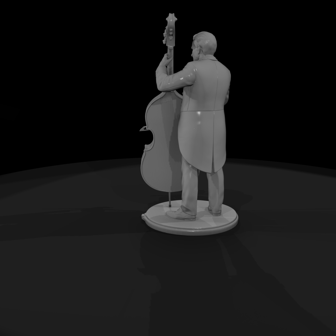 Orchestra Bassist with Double Bass