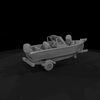 Small Fishing Boat & Trailer — thumbnail 7