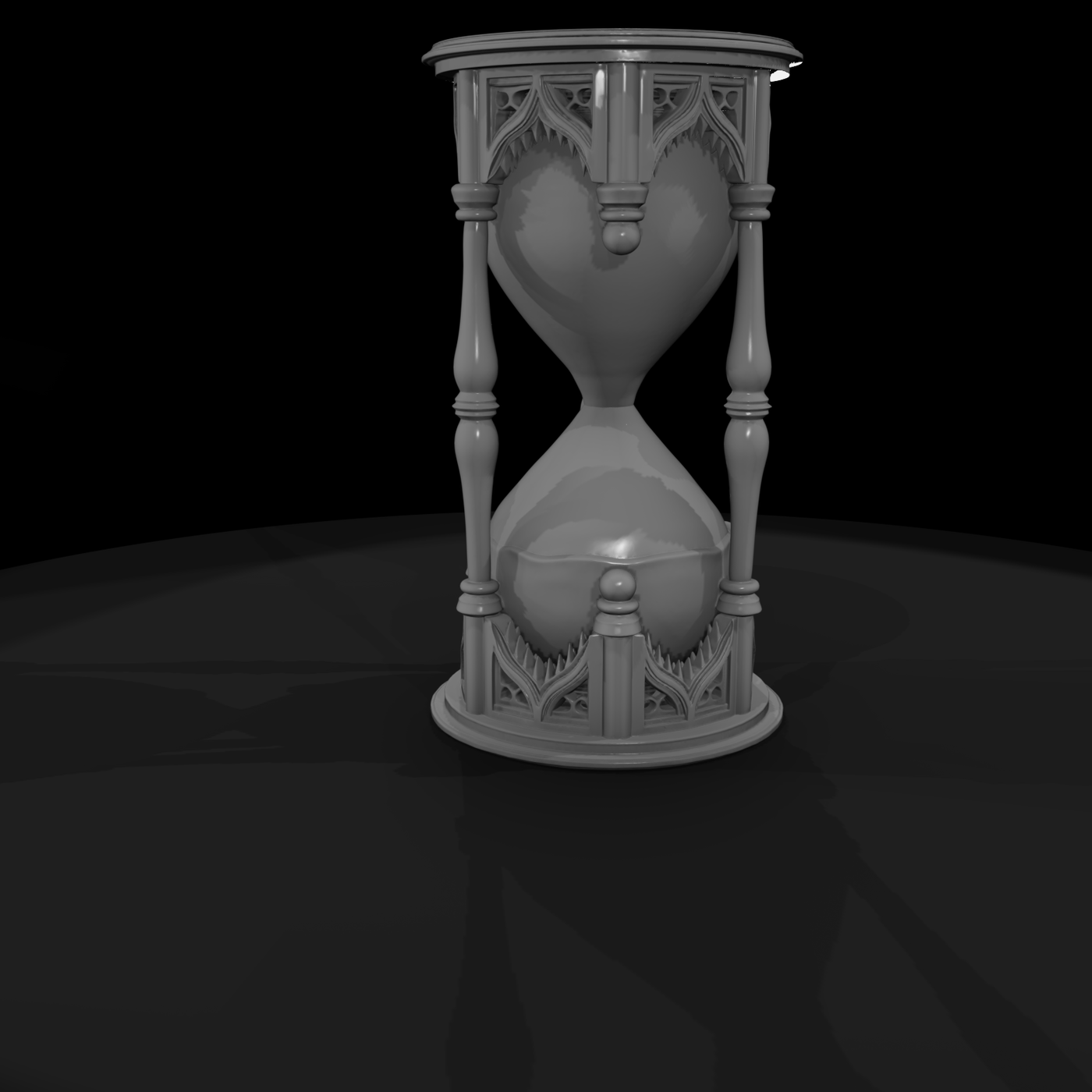 Ornate Gothic Hourglass