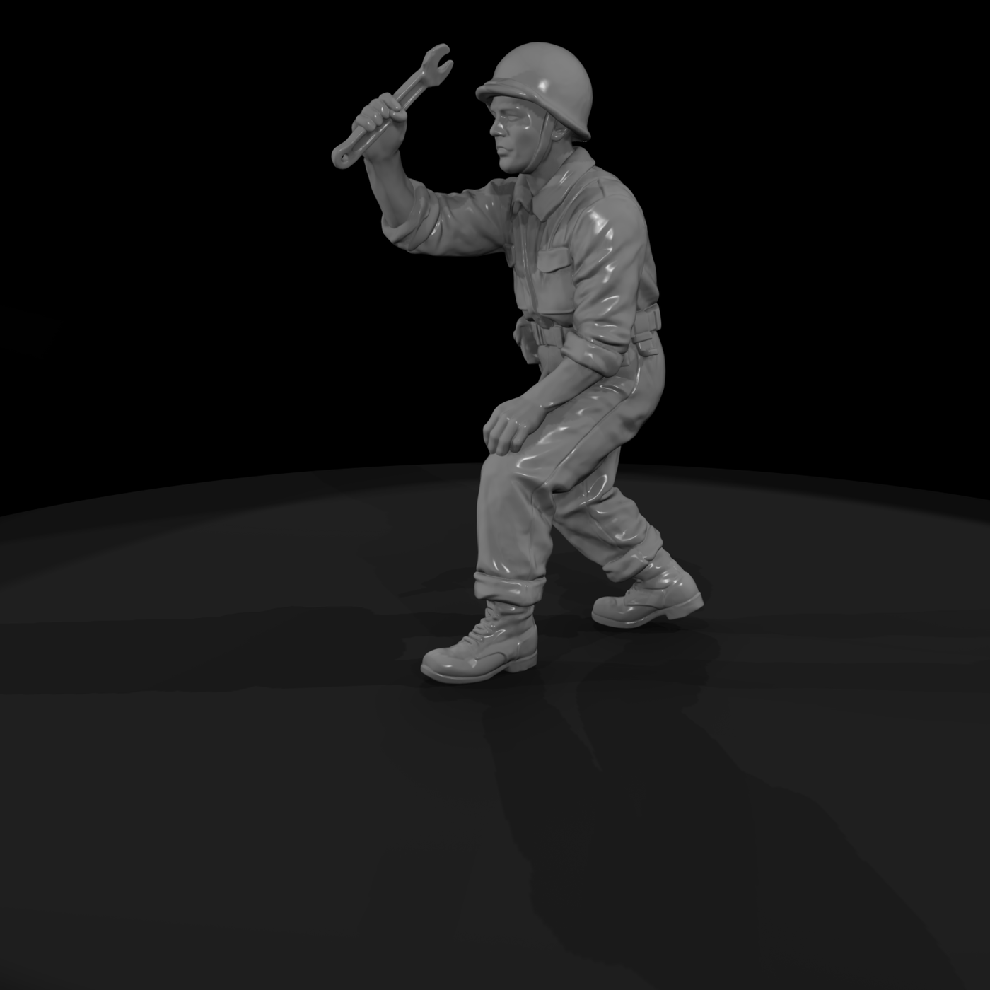 Ww2 Army 075 Wwii U S Army Mechanic Figure