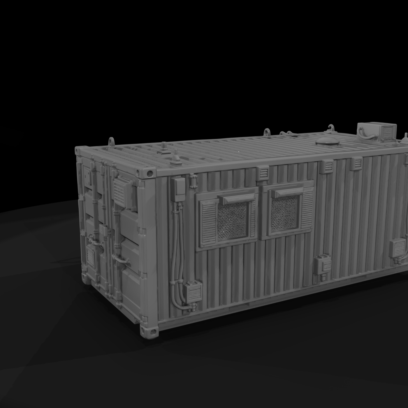 Mil 249 Modern Desert Aid Station Container