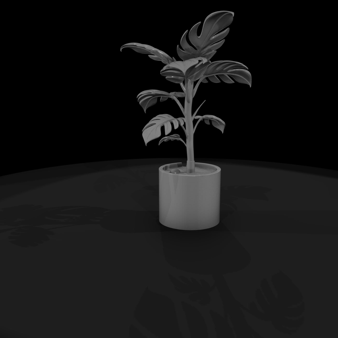 stylized-monochrome-potted-monstera-3d-model-4kilt