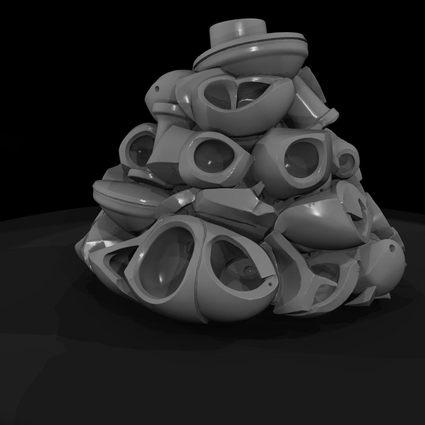 Broken Bathroom Fixture Pile