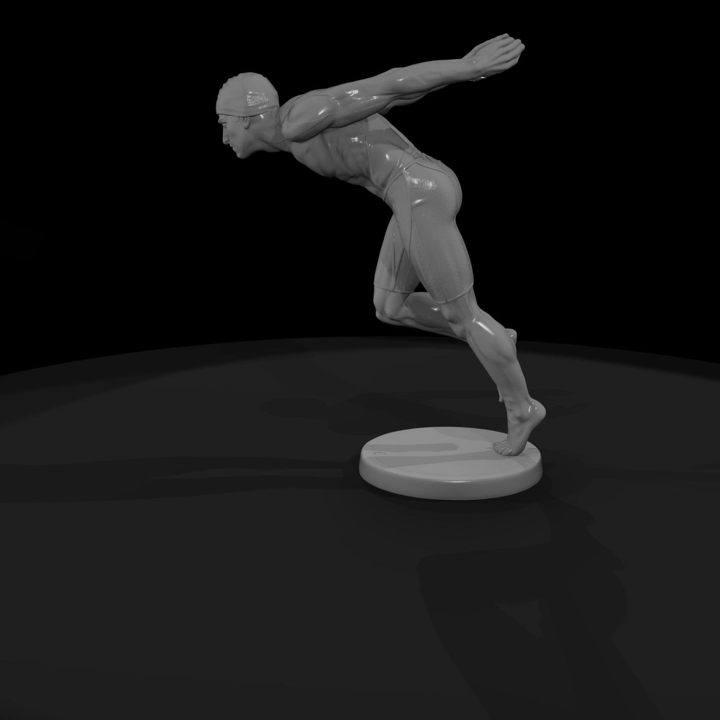 Poparc 0253 Swimmer Starting Block