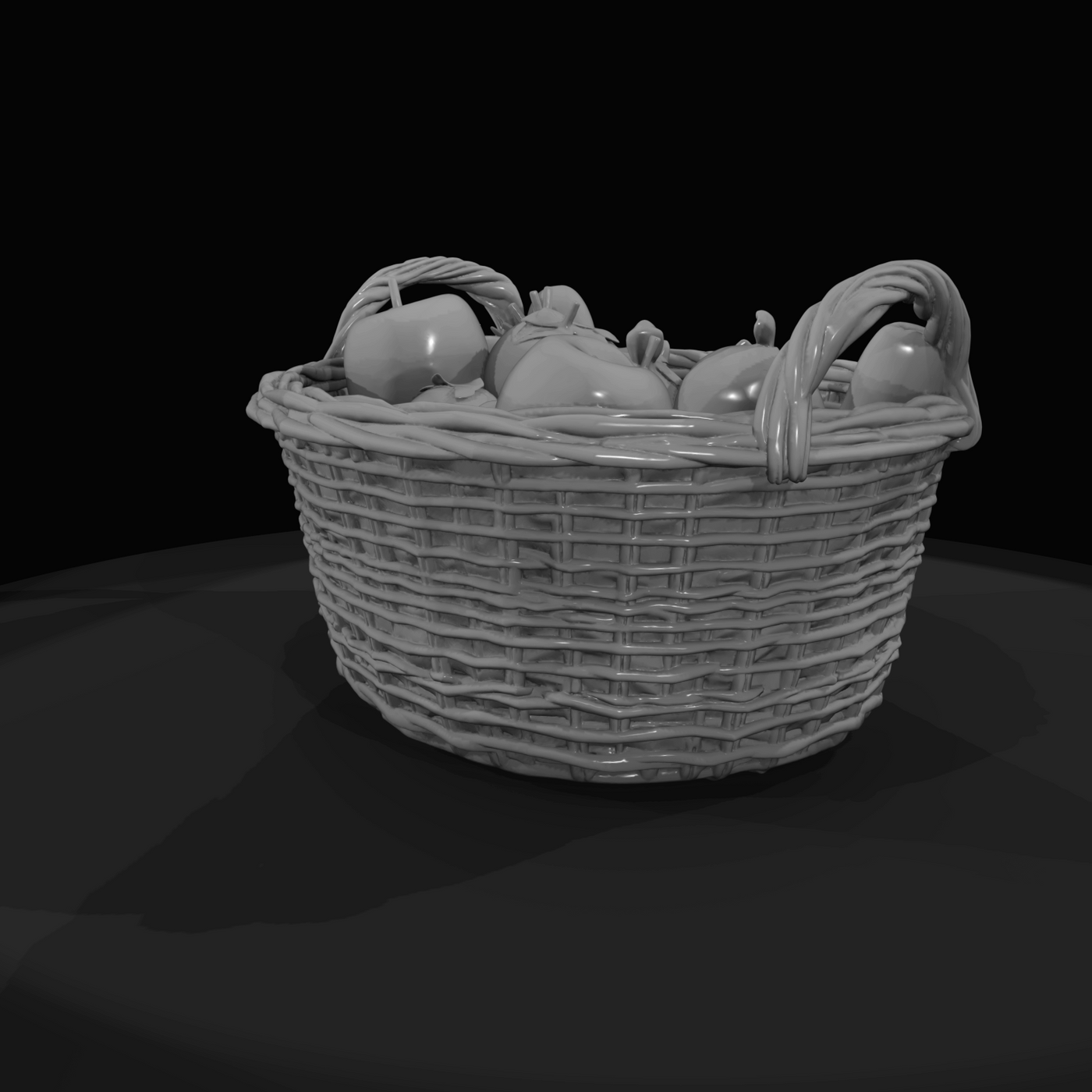 Woven Basket of Fresh Fruit