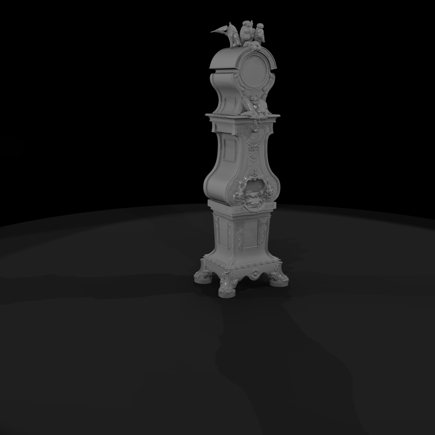 Ornate Baroque Grandfather Clock