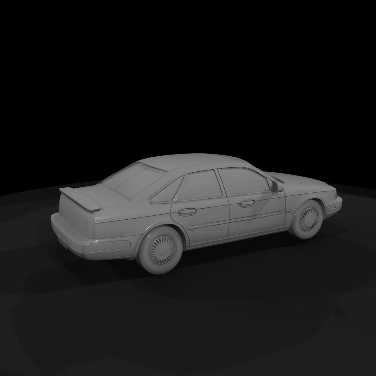 luxury-sedan-3d-printable-for-dioramas-layouts-ho-1-87-friendly-247735