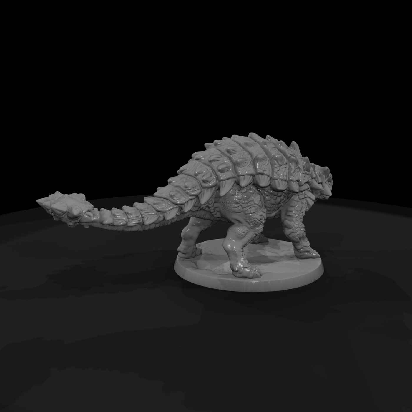 Armored Dinosaur with Club Tail
