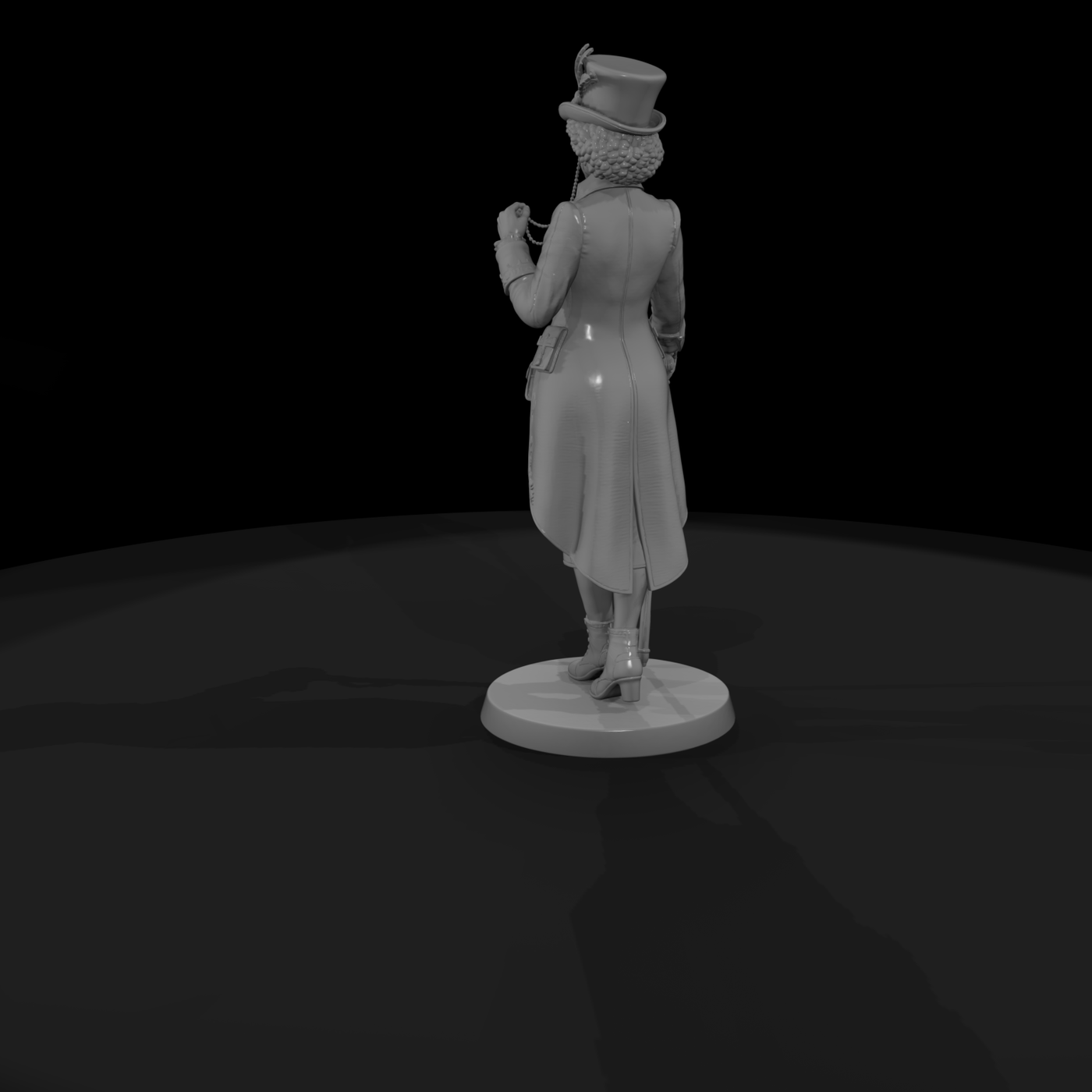 Steampunk Aristocrat Woman with Cane