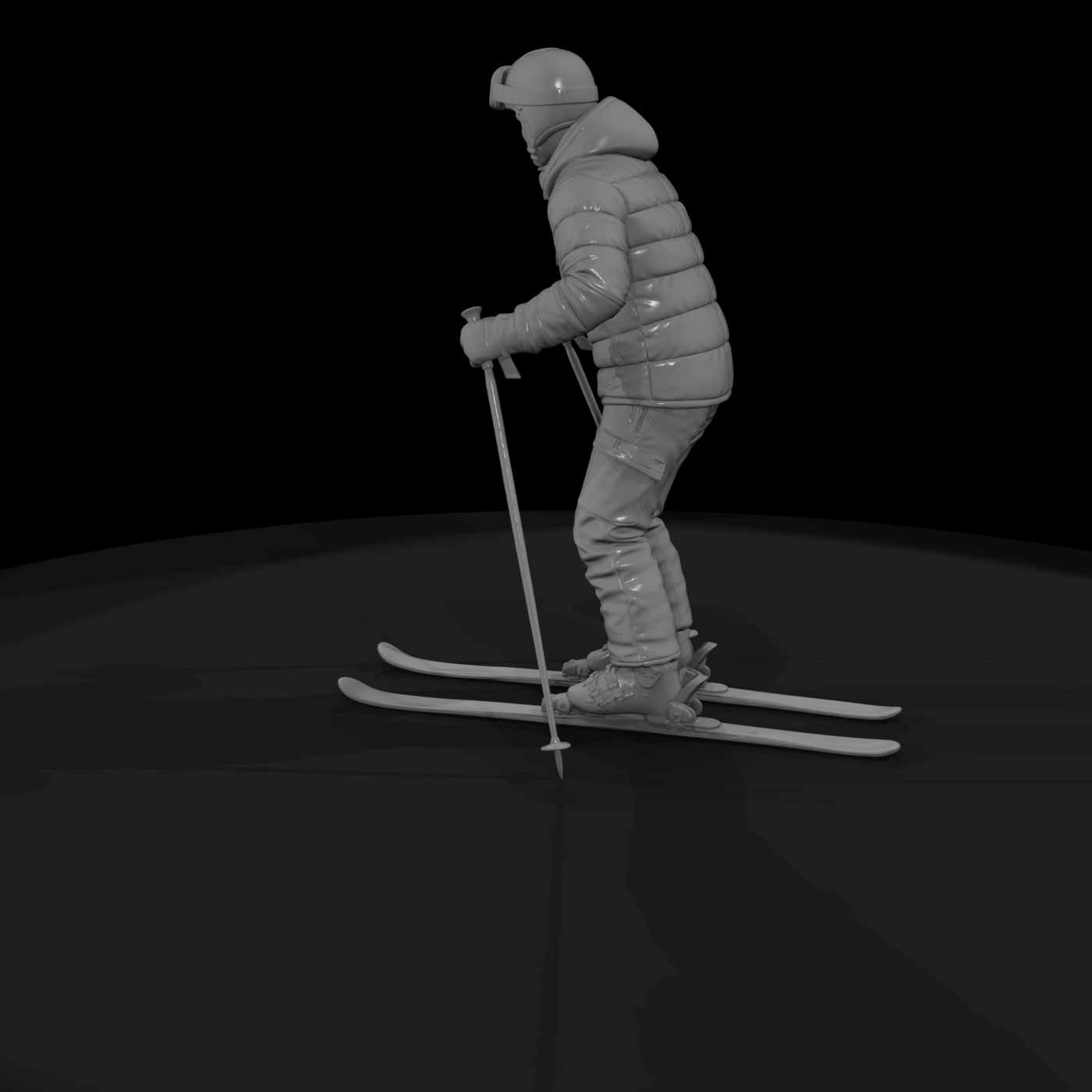 0094 Sports Skier Poles