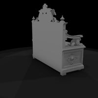 baroque-carved-royal-bench-ornate-diorama-seat-ho-1-87-875329 — thumbnail 6