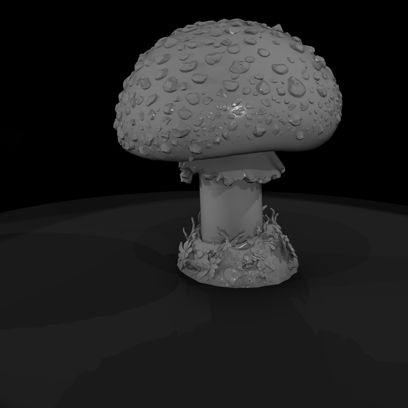 Stylized Fly Agaric Mushroom Sculpture