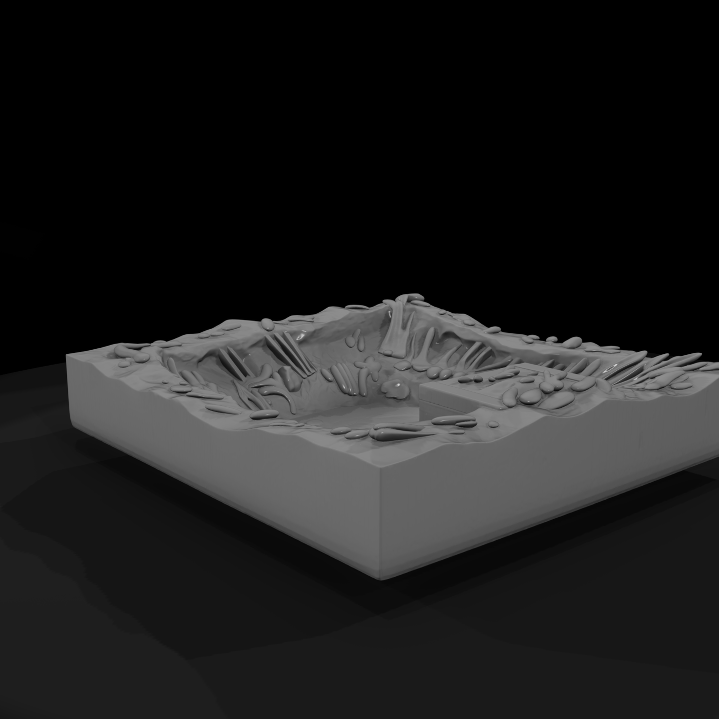 Grey Resin Wargame Bunker Terrain Diorama Ohdlt2Mh