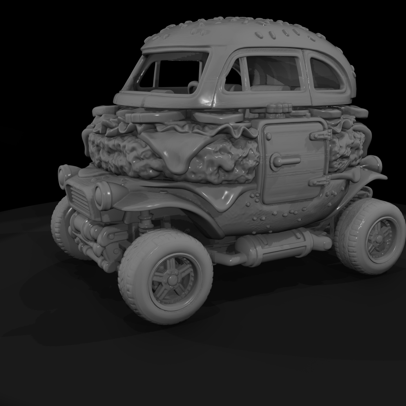 Car 028 Novelty Car Burger Buggy