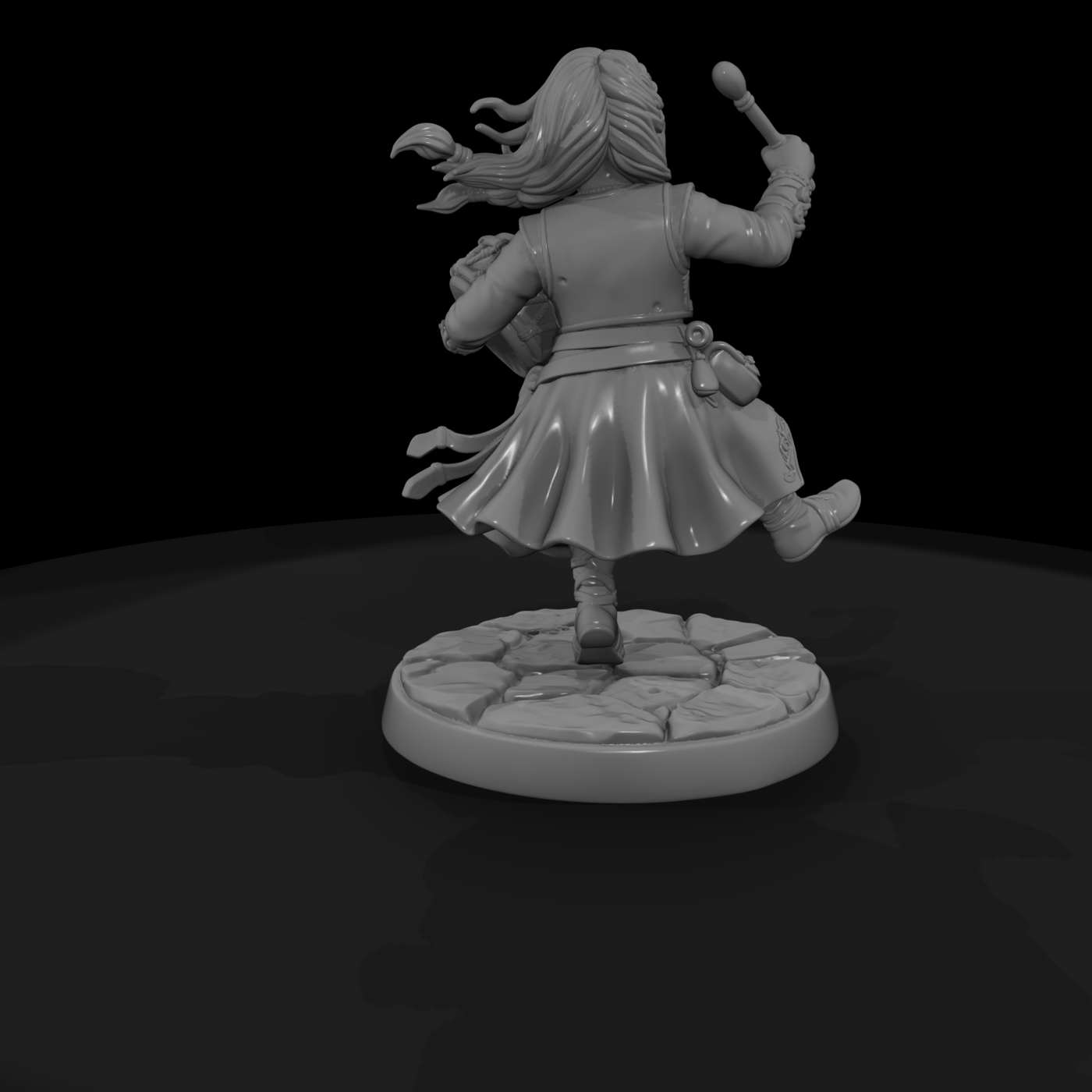 Halfling Bard with Tambourine