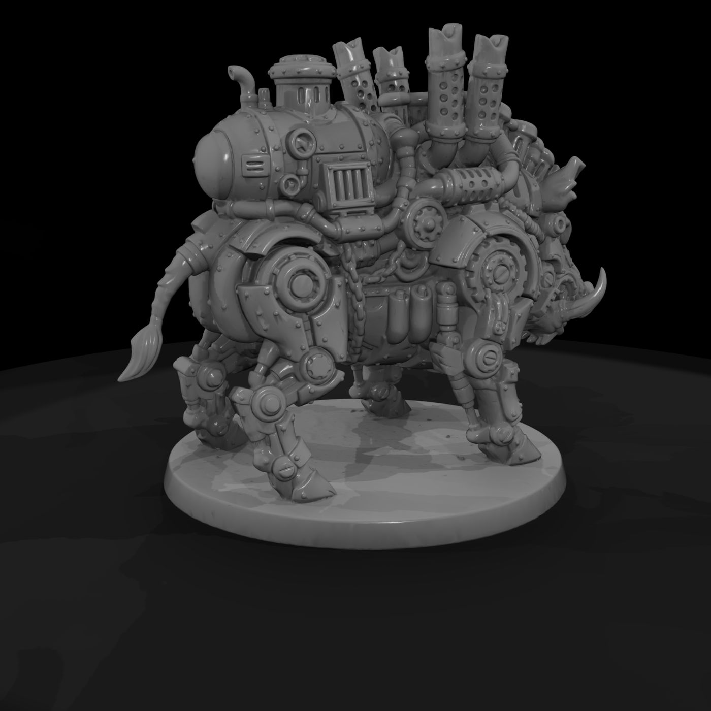 Steam-Vent Boar Mechanical Construct