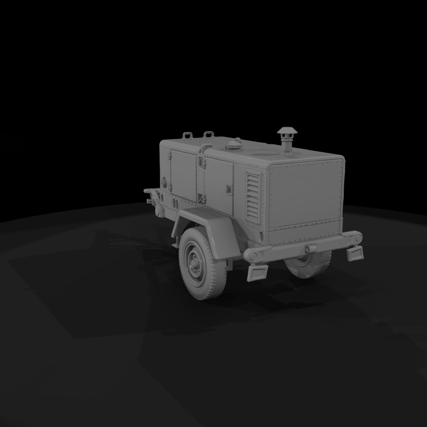 Mil 230 1980S Cold War Generator Trailer