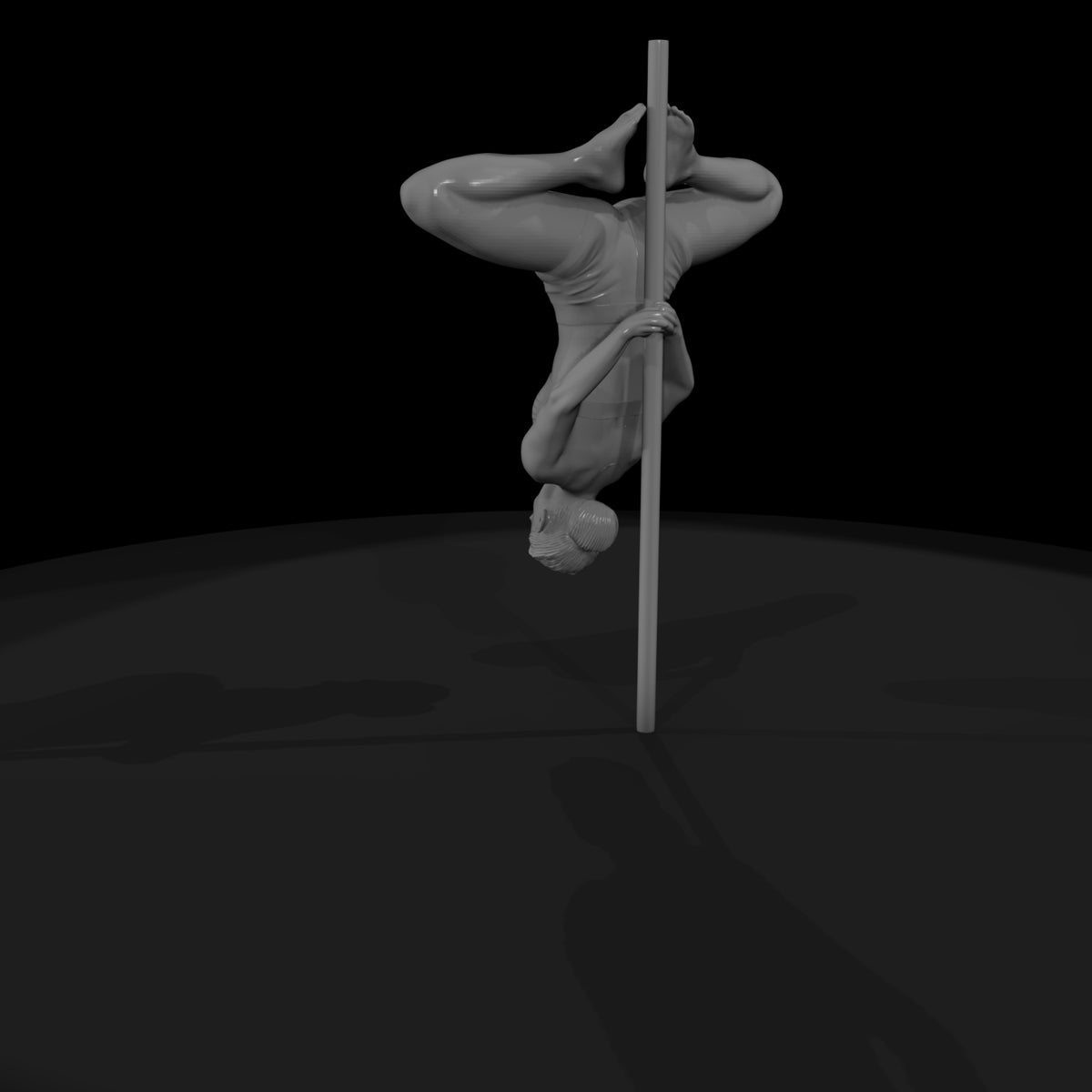 pole-dancer-thigh-hold-pose-miniature-figurine-498359