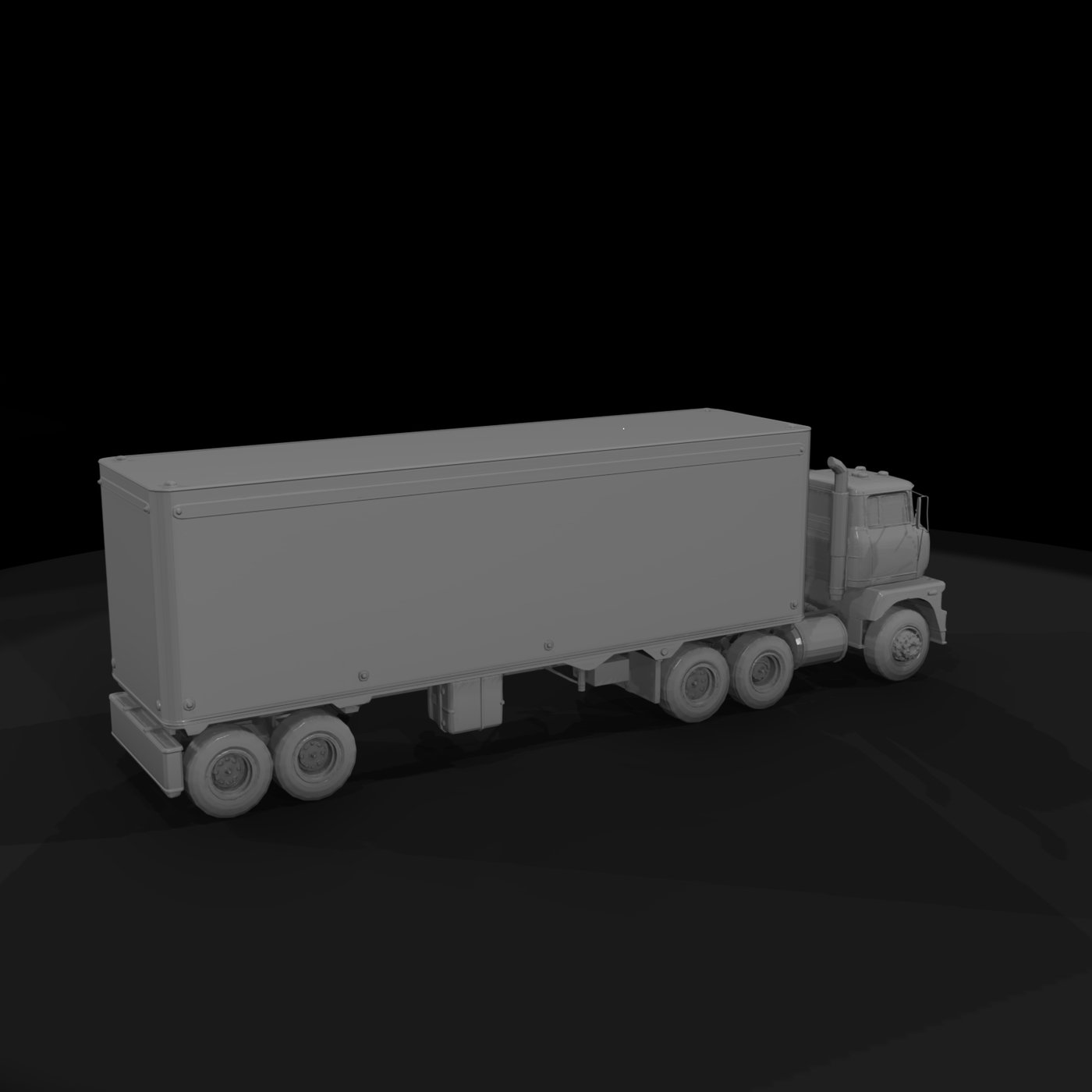 Vintage Cabover Semi Truck