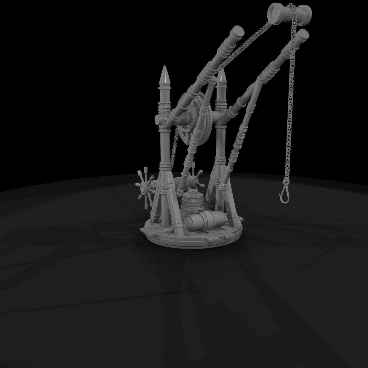 stylized-medieval-dock-crane-diorama-prop-143619