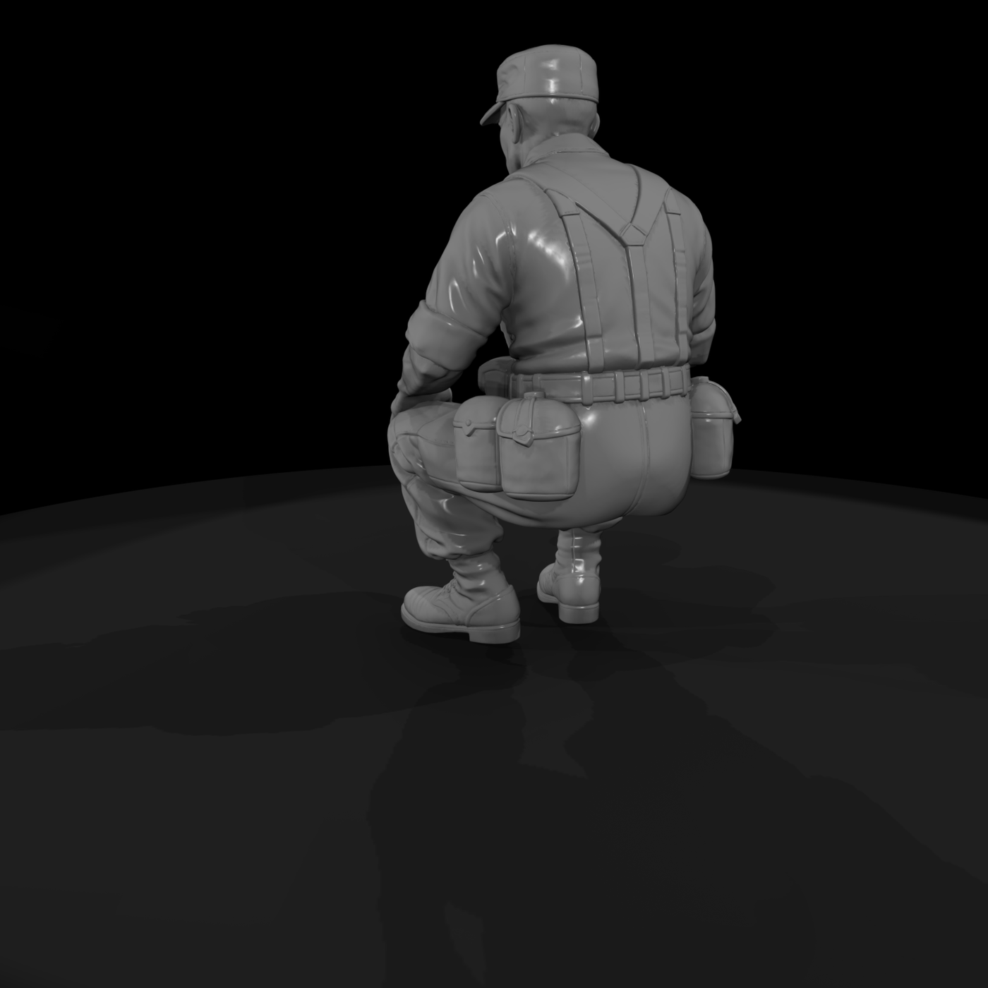 Vn Army 080 Vietnam U S Army Resting Soldier Figur