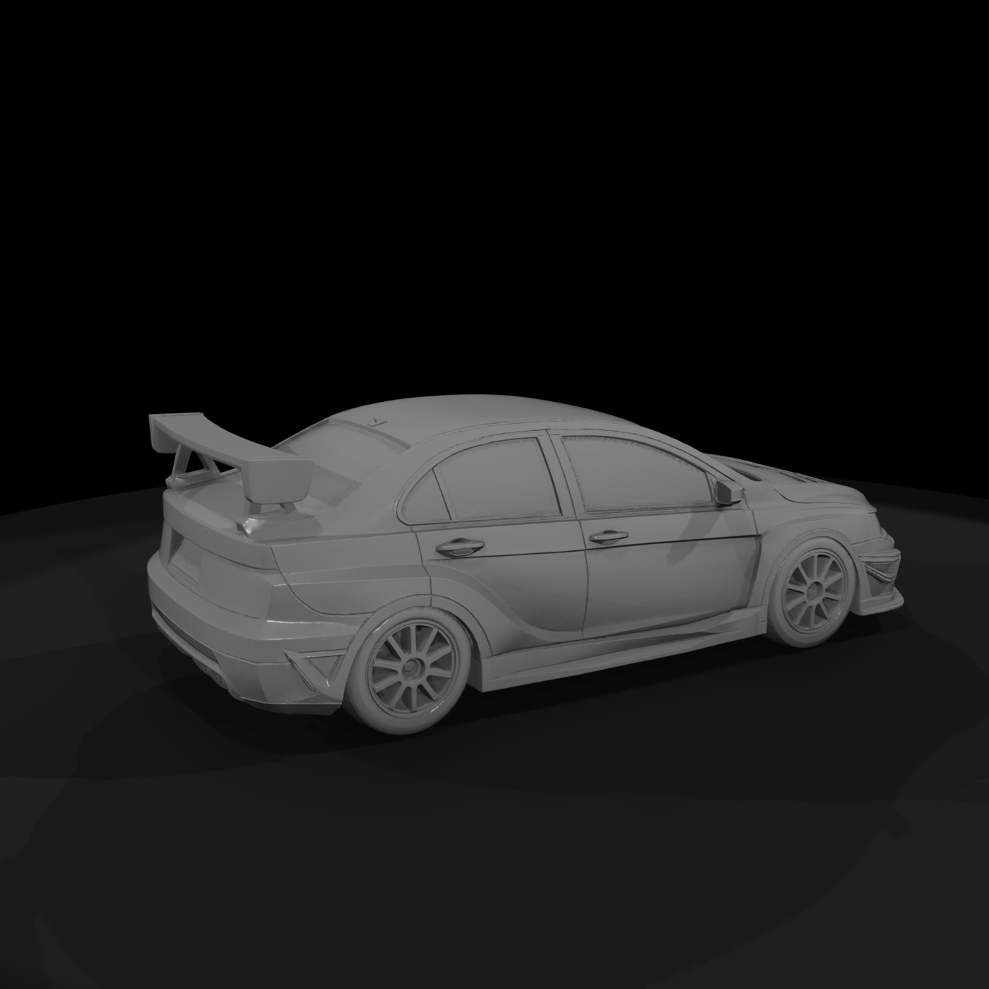 Tuned Lancer Evo Tuner Car