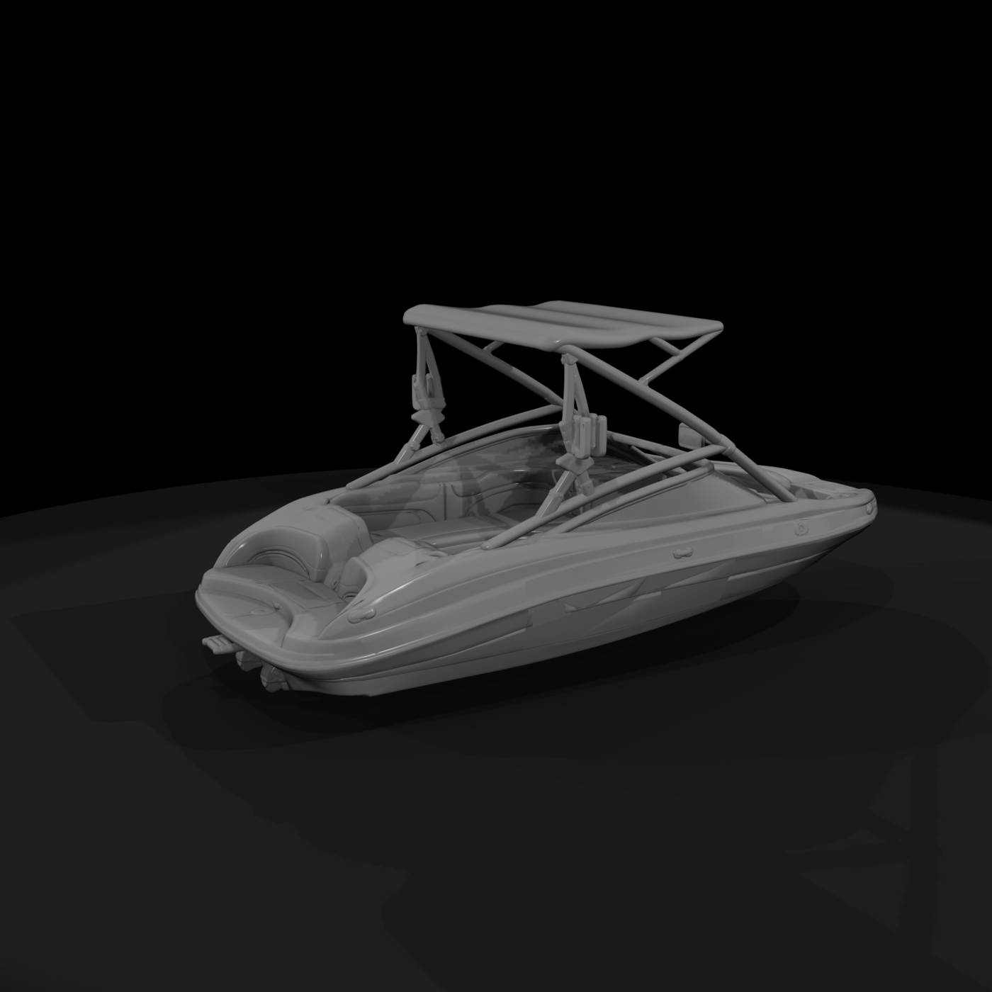 Wakeboard Bowrider Boat with Tower & Bimini
