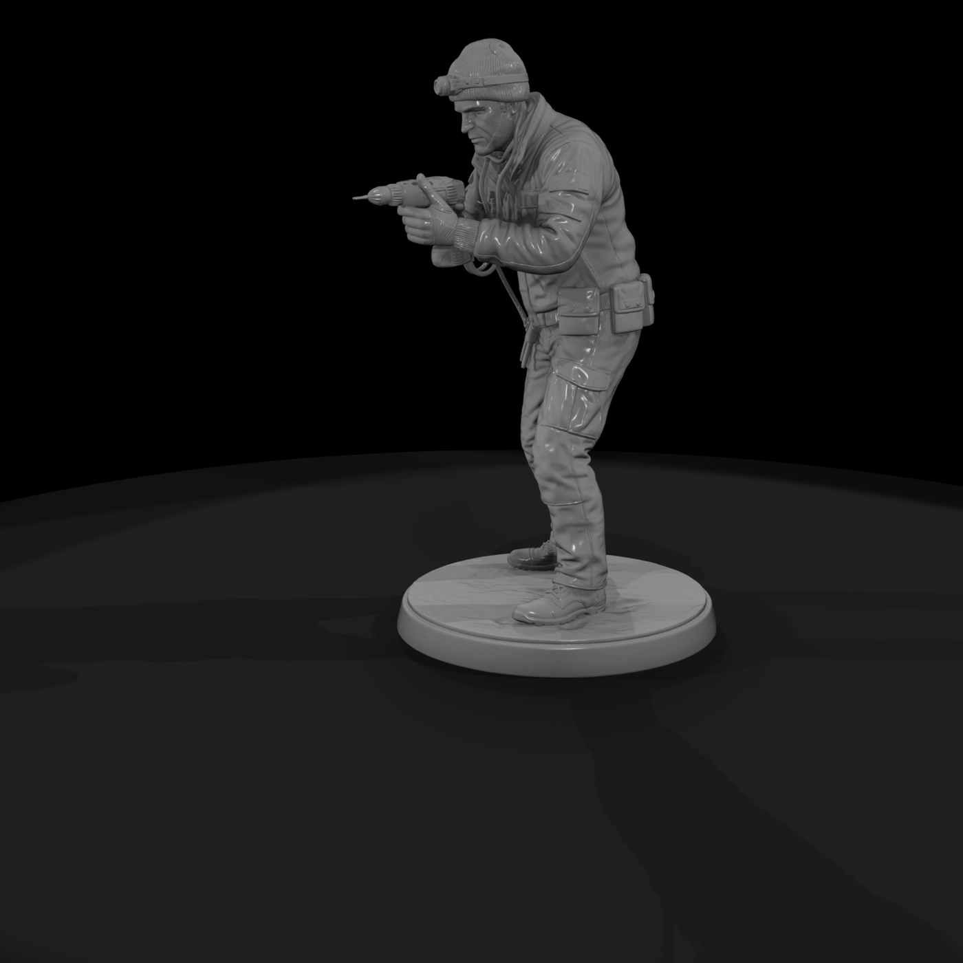 Safecracker Burglar with Drill