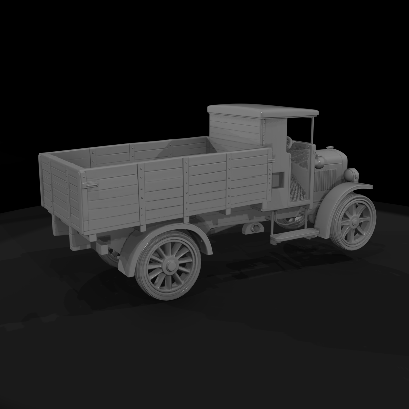 Vintage Flatbed Cargo Truck