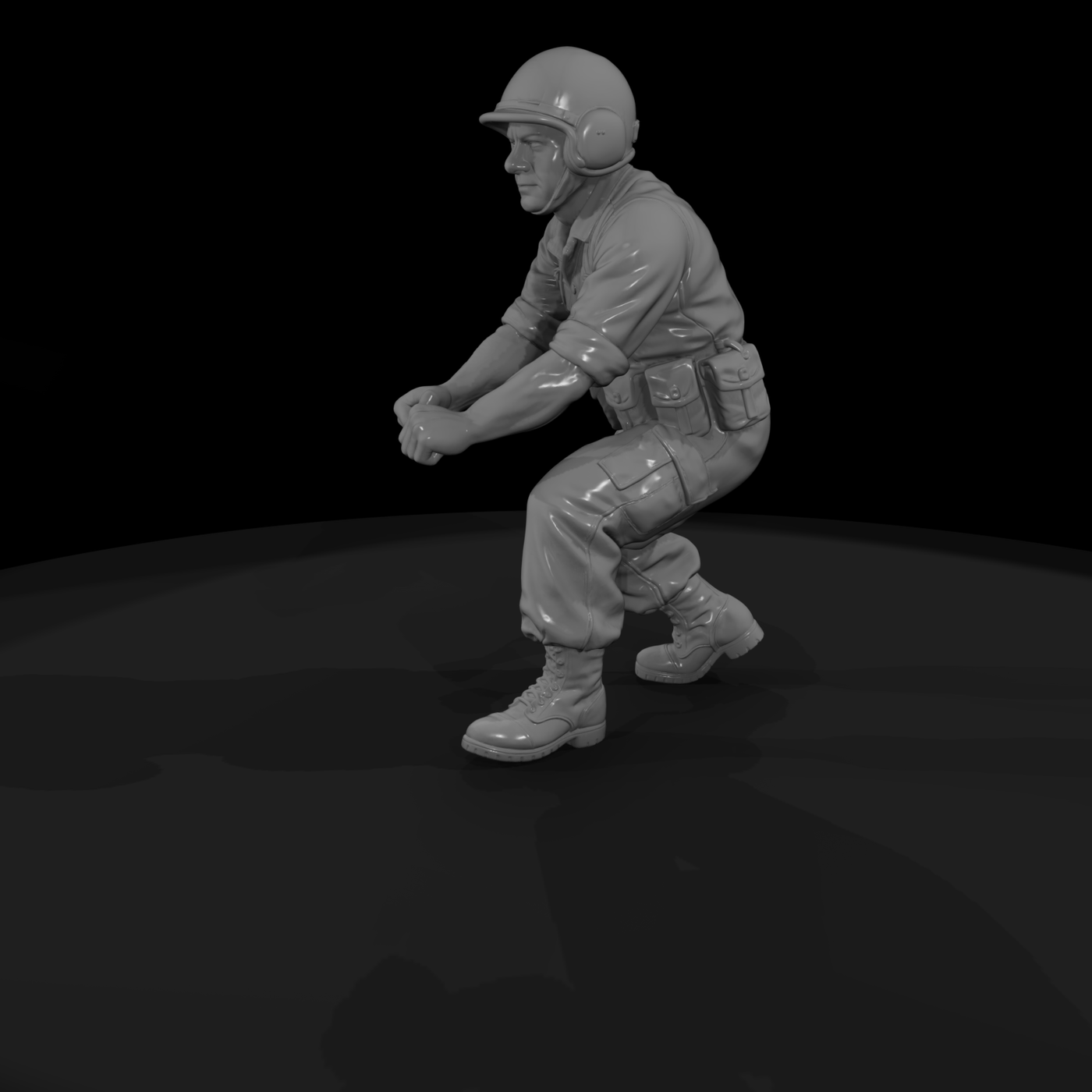 Vn Army 023 Vietnam U S Army Mortar Crewman Figure