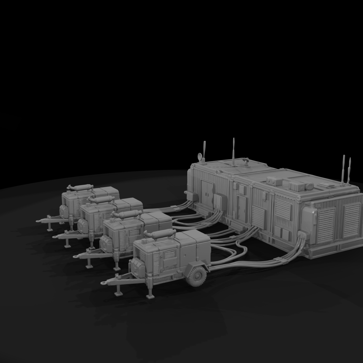 Mil 261 Modern Desert Generator Farm