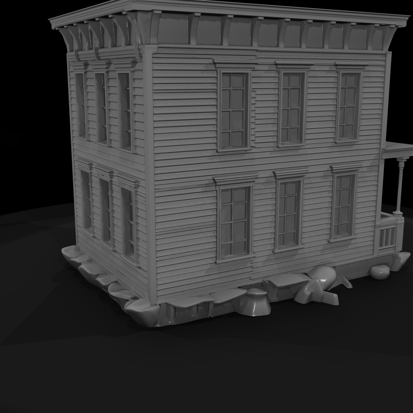 Victorian Two-Story Townhouse